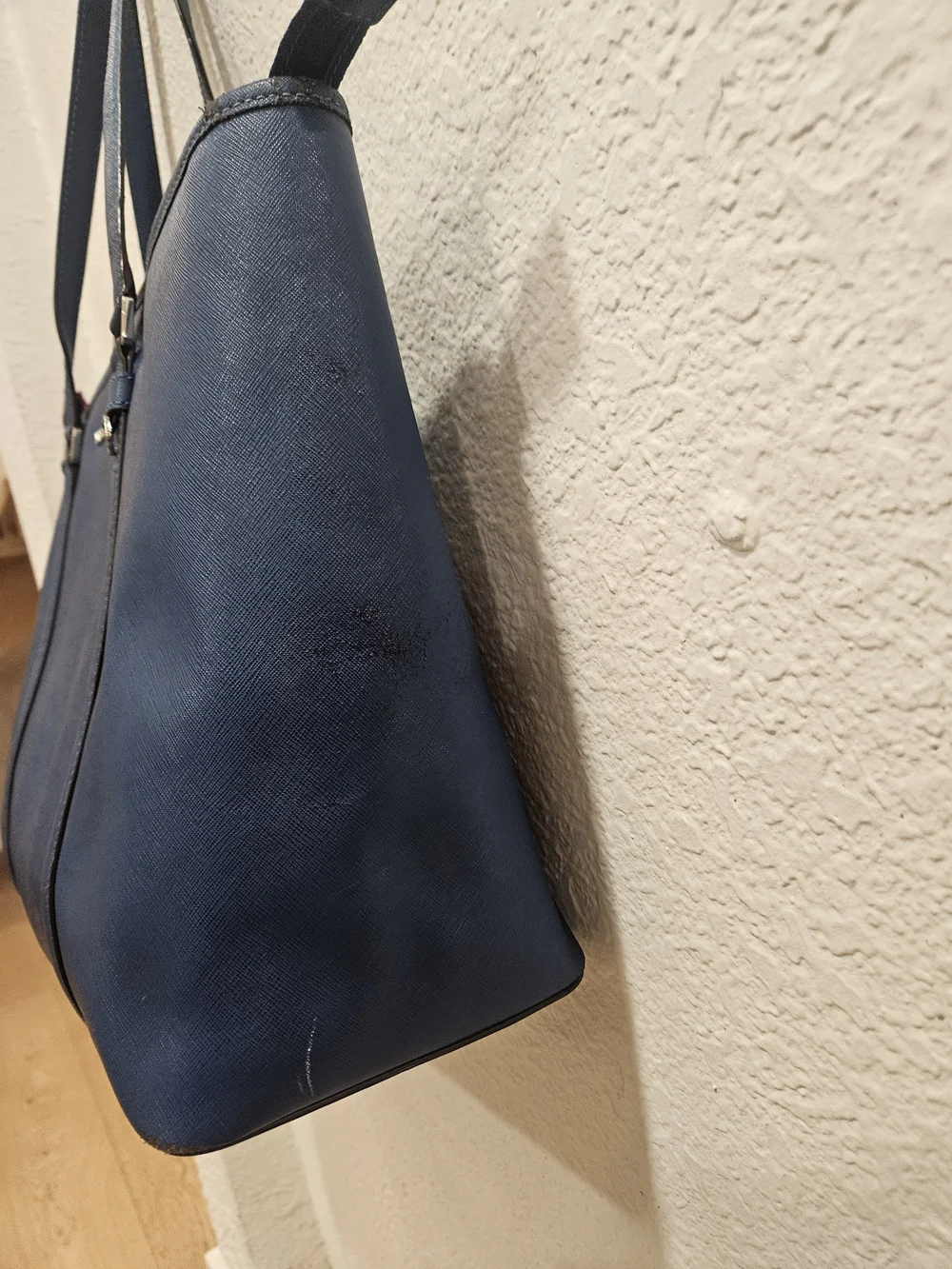 MICHAEL Michael Kors Sady Large Multi-Functional Top Zip Tote Bag Navy Saffiano